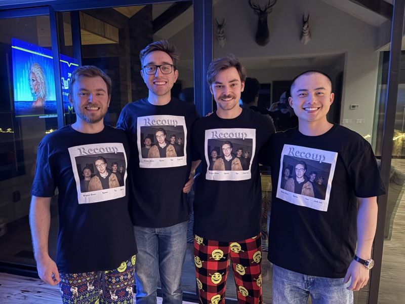 The Jegg boys in their Recoup shirts